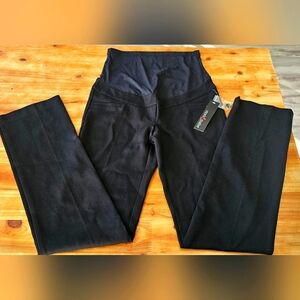 NWT Stork & Babe by Thyme maternity Extra Small XS dress black pant over belly